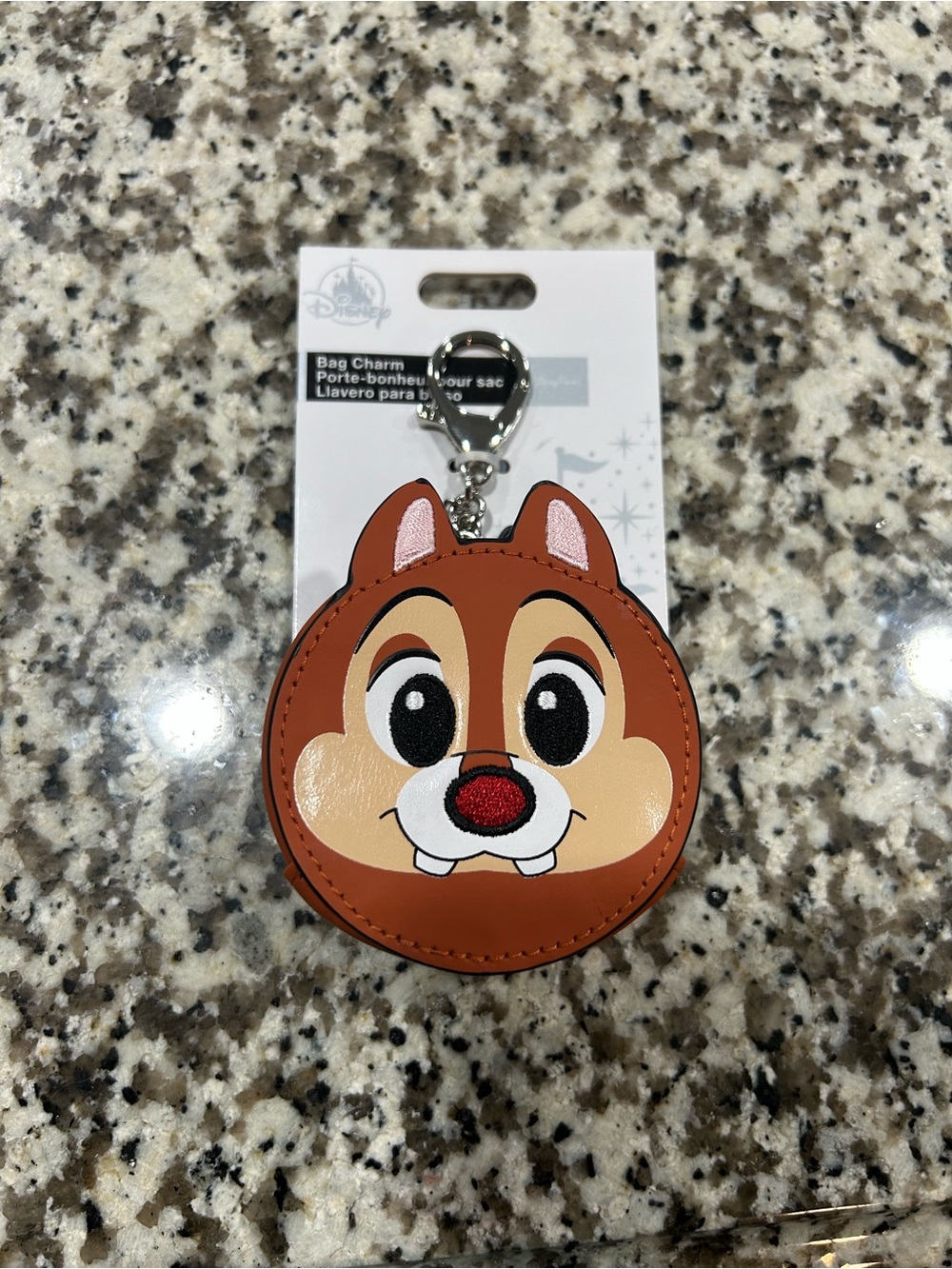 Disney Brown and White Fox Coin Pouch Keychain